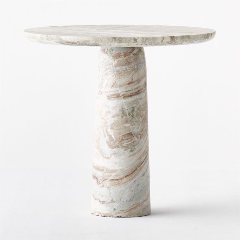 Babylon 30" Round Torrento Grey Marble Bistro Table - image 12 of 20