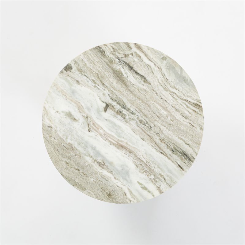 Babylon 30" Round Torrento Grey Marble Bistro Table - image 14 of 20