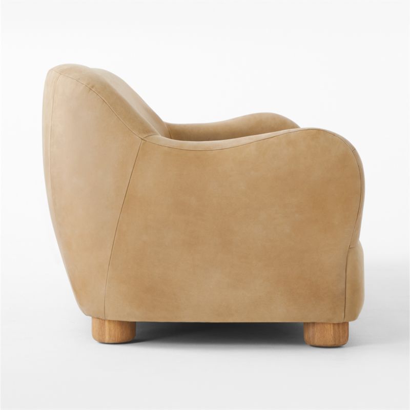 Bacio 86.5" Caramel Brown Leather Sofa - image 5 of 8