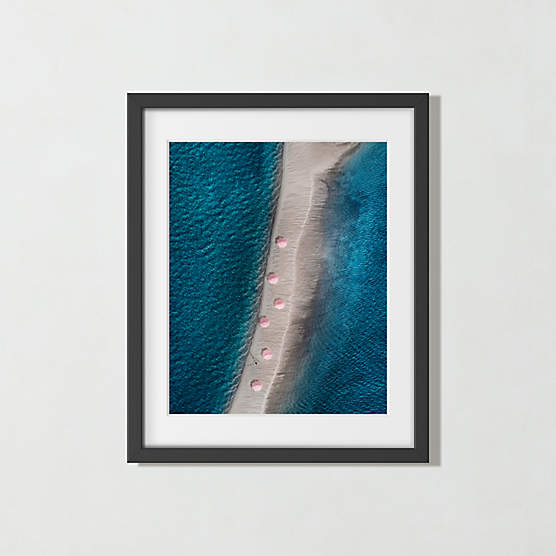 Kamalame Cay, Bahamas' Photographic Print in Black Frame 17.75"x21.75"