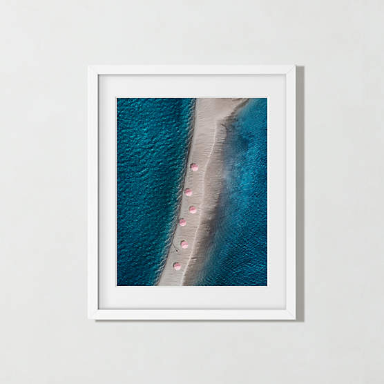 'Kamalame Cay, Bahamas' Photographic Print in White Frame 17.75"x21.75"