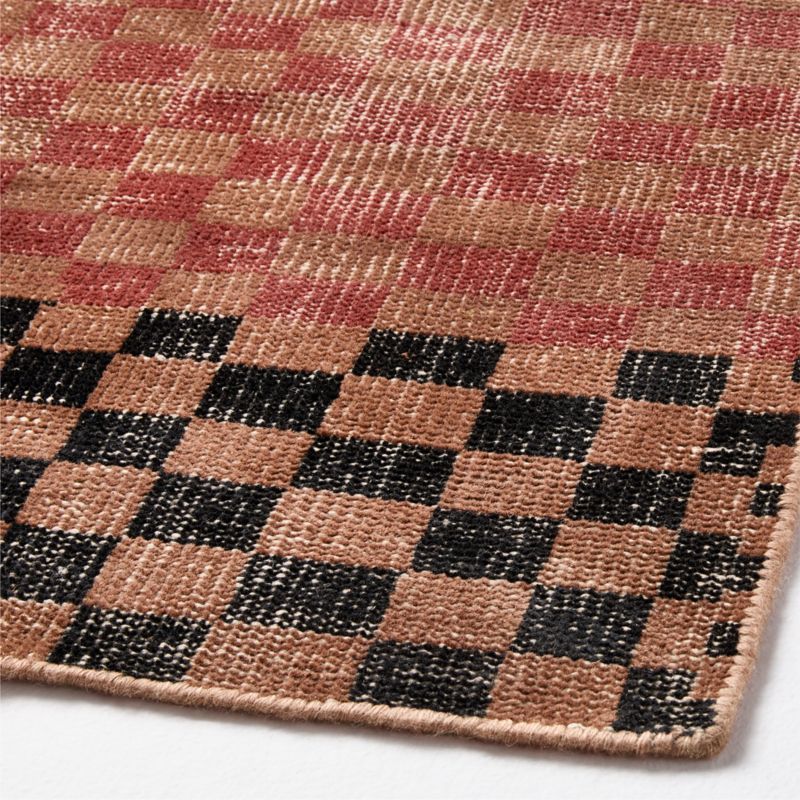 Bamini Hand-Knotted Terracotta Red Wool/Cotton Runner Rug 2.5'x8' - image 1 of 3