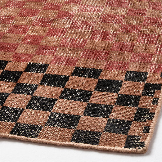 Bamini Hand-Knotted Terracotta Red Wool/Cotton Runner Rug 2.5'x8'