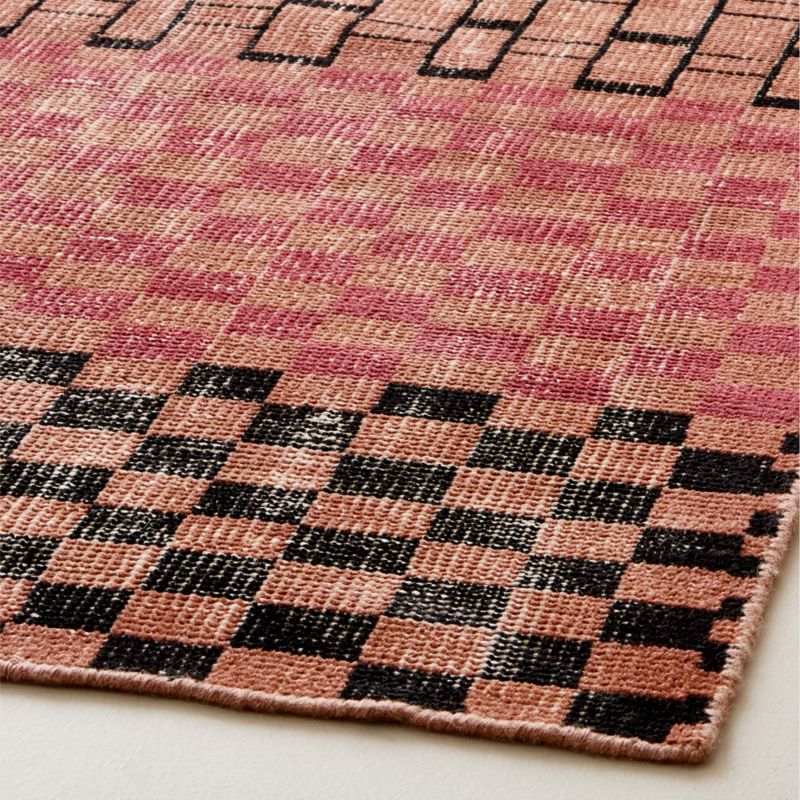 Bamini Hand-Knotted Terracotta Red Wool/Cotton Area Rug 9'x12' - image 1 of 4