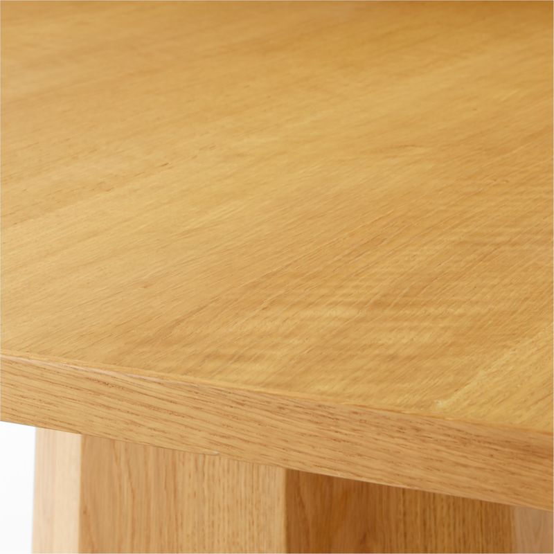 Bancroft Rectangular Oak Wood Dining Table 90" - image 7 of 9