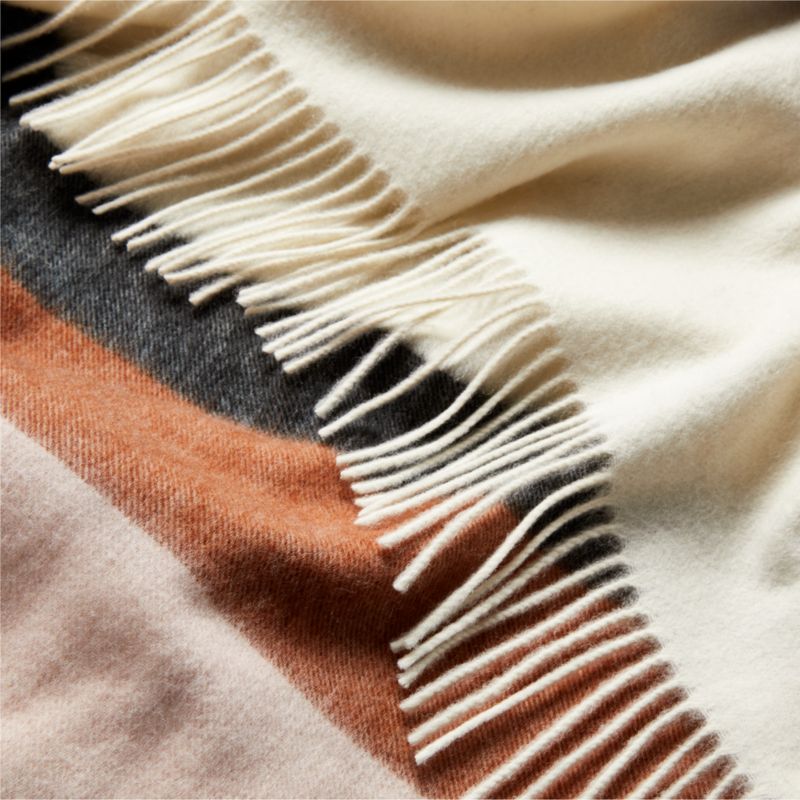 Banda Striped Merino Wool Throw Blanket - image 4 of 6