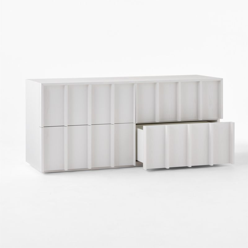 Banyan 4-Drawer White Wood Dresser - image 5 of 9