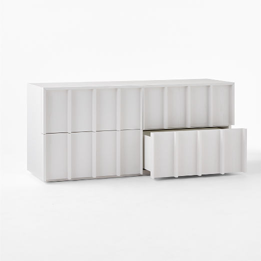 Banyan 4-Drawer White Wood Dresser