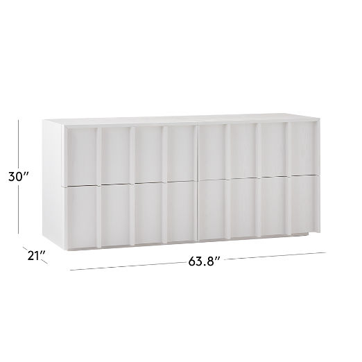 Banyan 4-Drawer White Wood Dresser