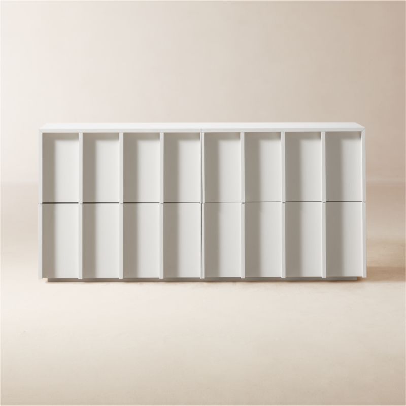 Banyan 4-Drawer White Wood Dresser - image 0 of 9