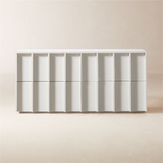 Banyan 4-Drawer White Wood Dresser