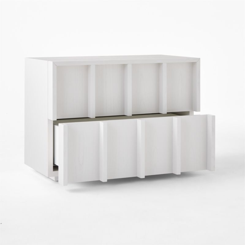 Banyan 2-Drawer White Wood Nightstand - image 5 of 9