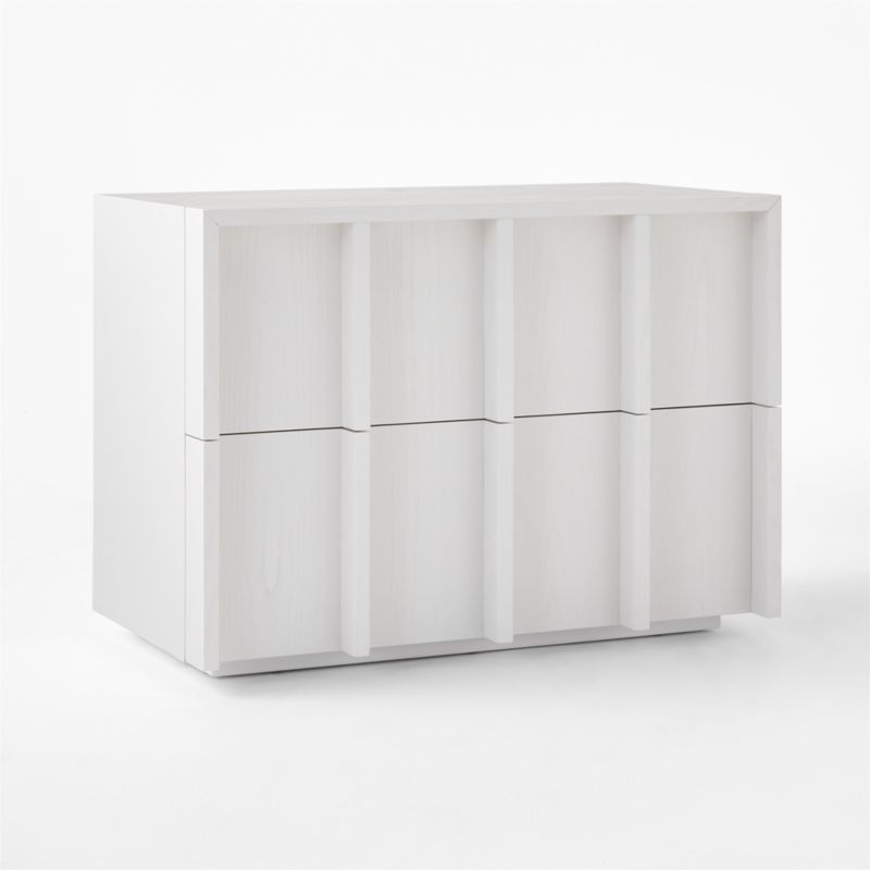 Banyan 2-Drawer White Wood Nightstand - image 4 of 9