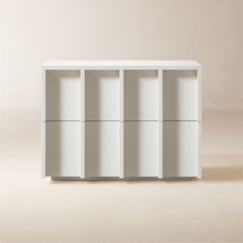 Banyan 2-Drawer White Wood Nightstand - image 0 of 9