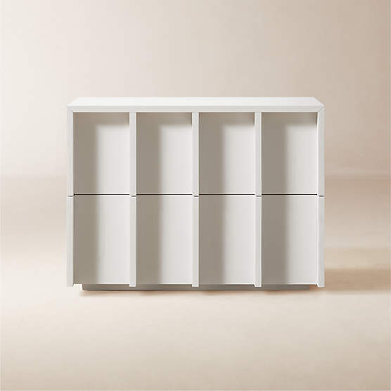 Banyan 2-Drawer White Wood Nightstand