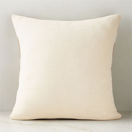 Barcelos Light Brown Throw Pillow with Down-Alternative Insert 23''