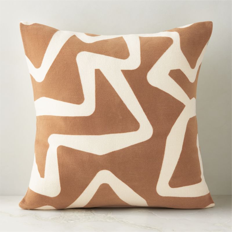 Barcelos Light Brown Throw Pillow Cover 23'' - image 0 of 5