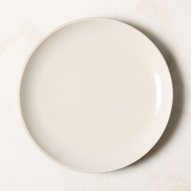 View Barchan Black and Warm White Stoneware Dinner Plate by Kravitz Design details