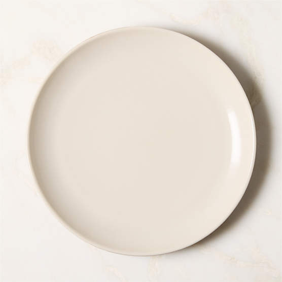 Barchan Brown and Warm White Stoneware Dinner Plate by Kravitz Design