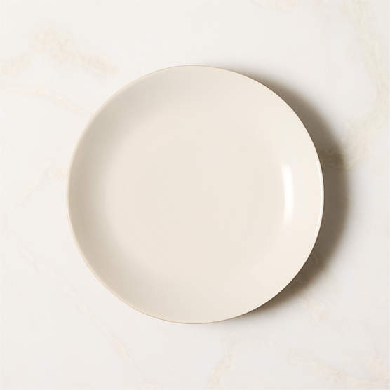 Barchan Brown and Warm White Stoneware Salad Plate by Kravitz Design