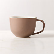 Barchan Brown and Warm White Stoneware Mug by Kravitz Design
