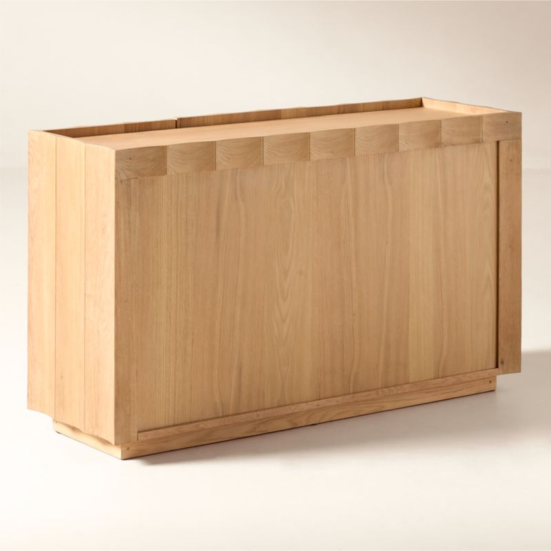 Bardo 54" Scalloped Oak Wood Credenza - image 5 of 7