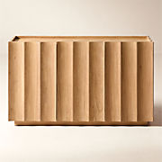 Bardo 54" Scalloped Oak Wood Credenza