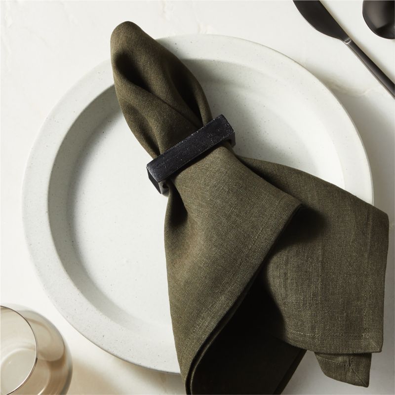 Barre Black Napkin Ring - image 1 of 3