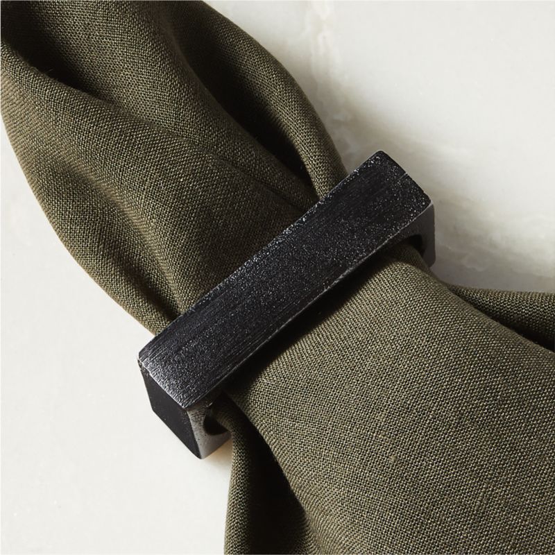 View Barre Black Napkin Ring details