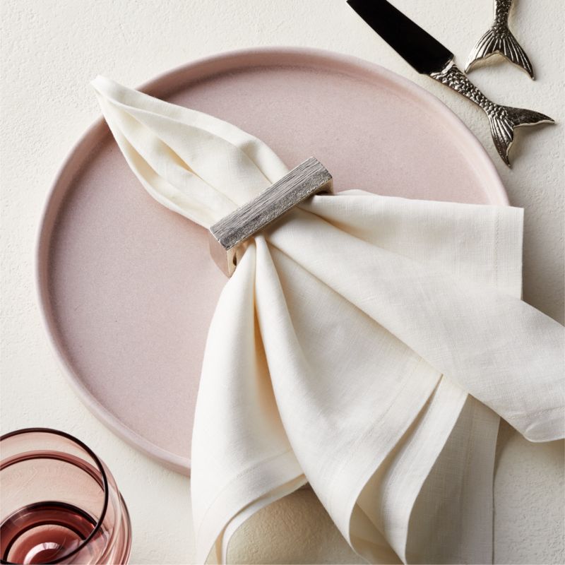 Barre Silver Napkin Ring + Reviews | CB2