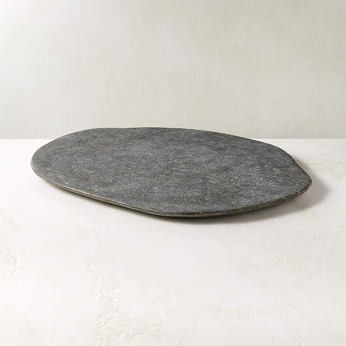 Basalt Stone Serving Platter + Reviews | CB2