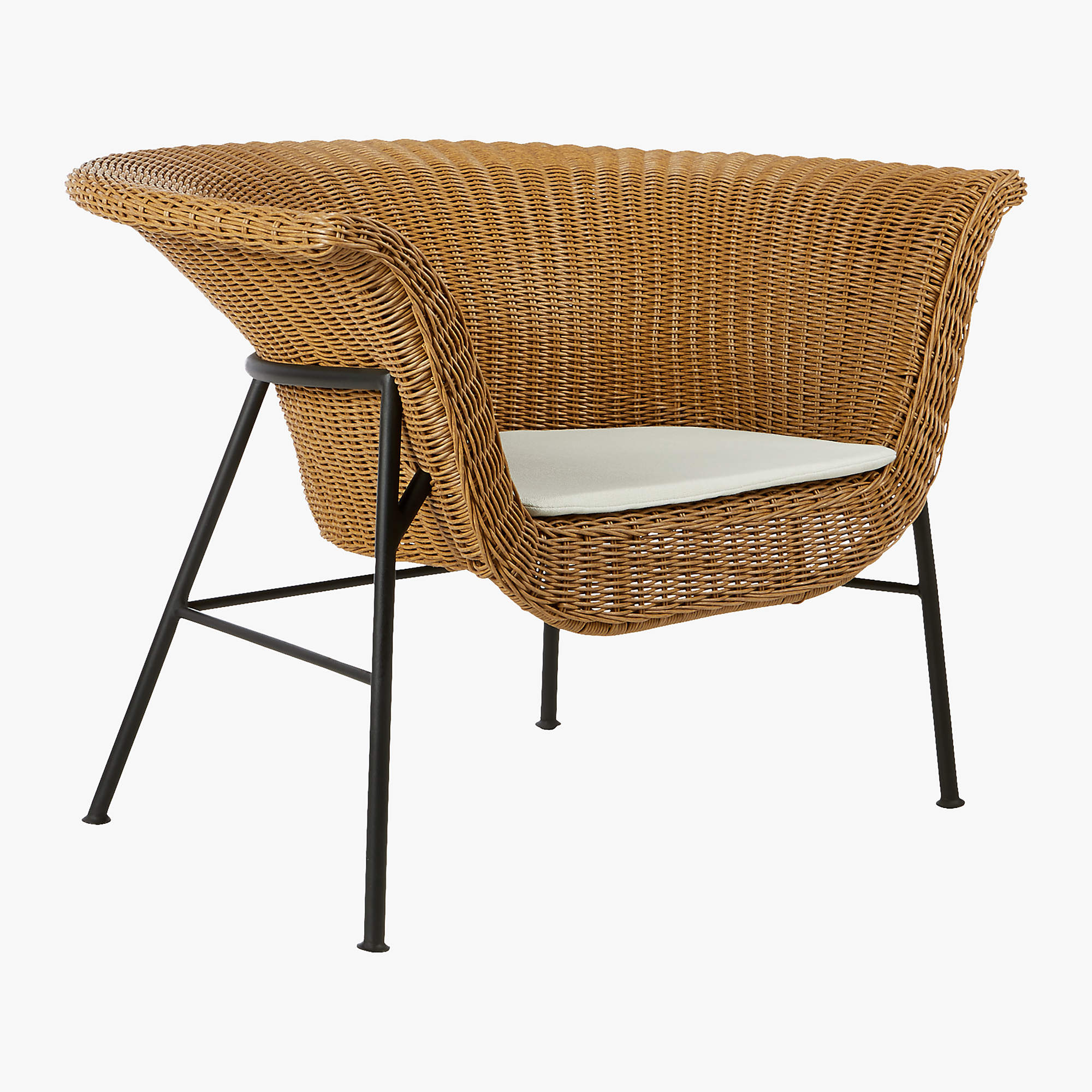 cb2 basket chair