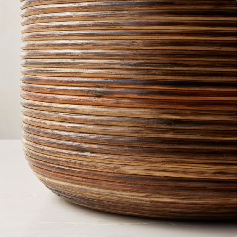 Basket Burnt Rattan Modern Planters