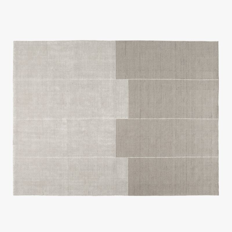 Bass Handloomed Grey Area Rug 9'x12' - image 0 of 4