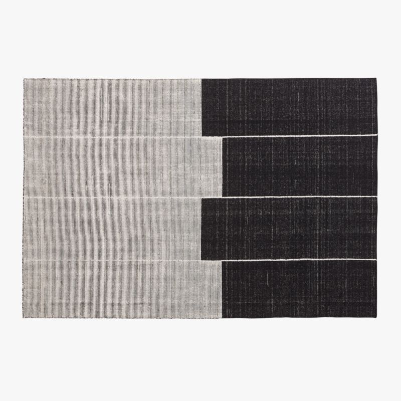 Viewing product image Bass Handloomed Black Area Rug 6'x9' - image 1 of 4