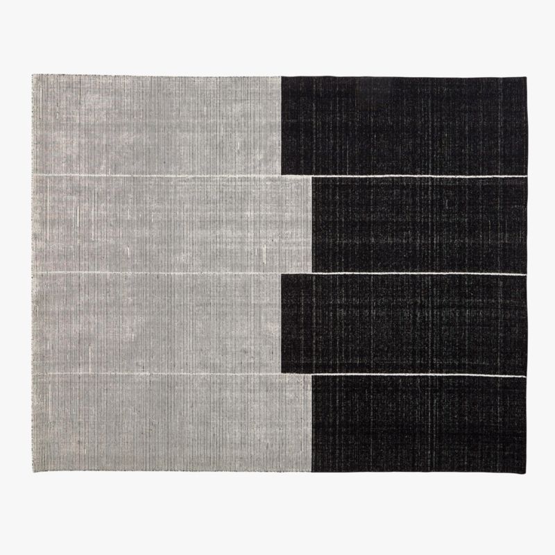 Bass Handloomed Black Area Rug 8'x10' - image 0 of 6