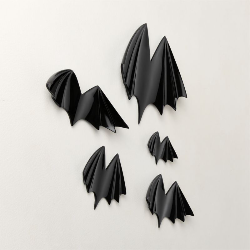 Bat Resin Wall Decor Set of 5 - image 3 of 4