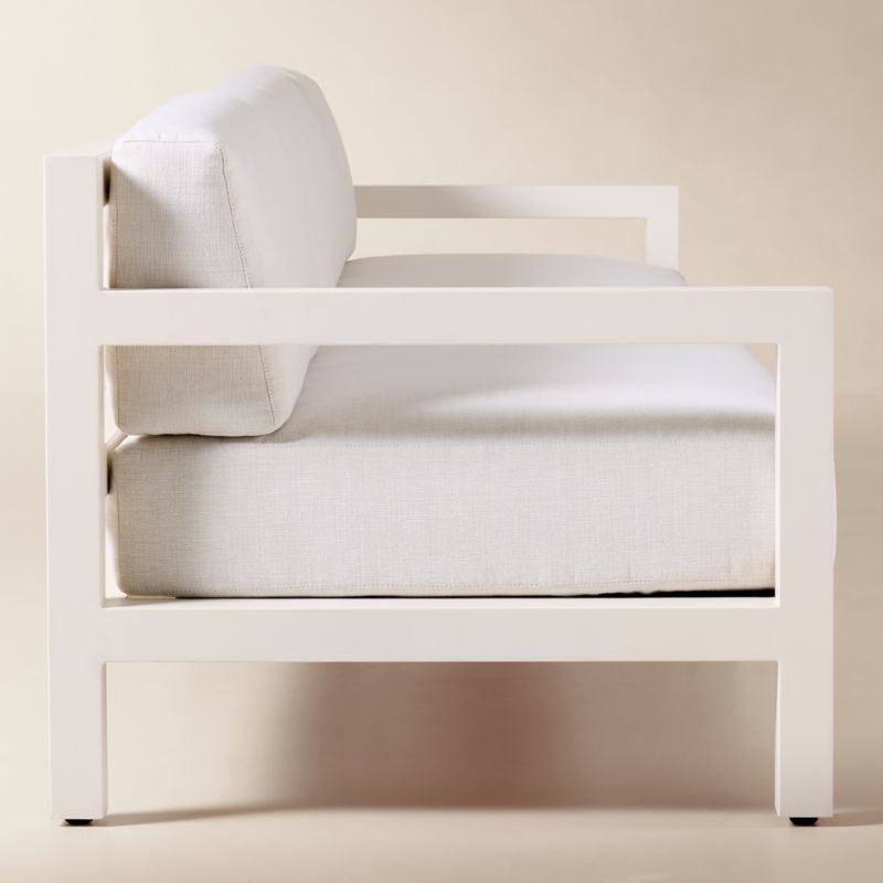 Bay 2-Piece Ivory Aluminum Outdoor Sectional Sofa with Ivory Cushions - image 2 of 8