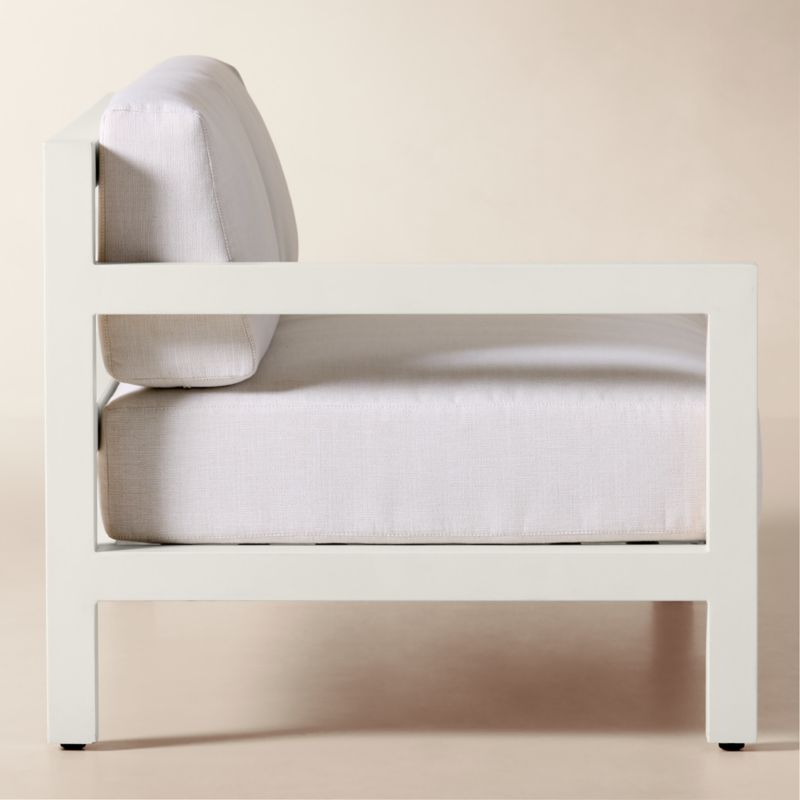 Bay Ivory Aluminum Outdoor Left-Arm Sofa with Ivory Cushions - image 3 of 8