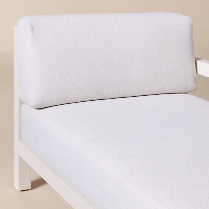 Bay Ivory Aluminum Outdoor Right-Arm Chaise with Ivory Cushions - image 6 of 8