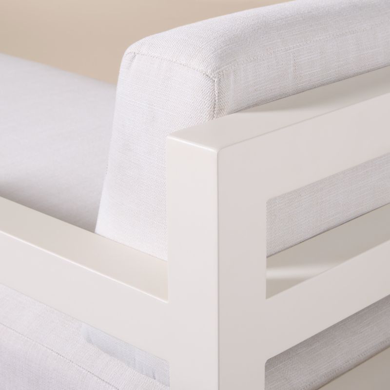 Bay Ivory Aluminum Outdoor Right-Arm Chaise with Ivory Cushions - image 5 of 8