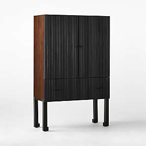 Cb2 wine deals cabinet