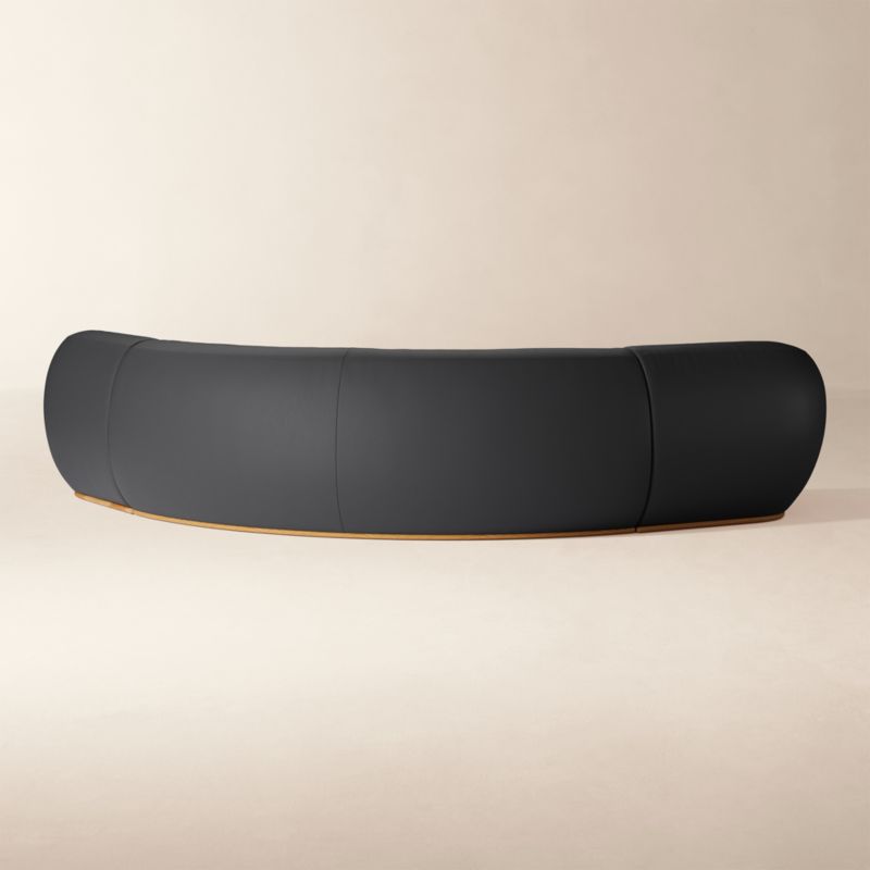 View Baza 3-Piece Leather L-Shaped Sectional Sofa by Casa Dean by Swizz Beatz - image 5 of 5