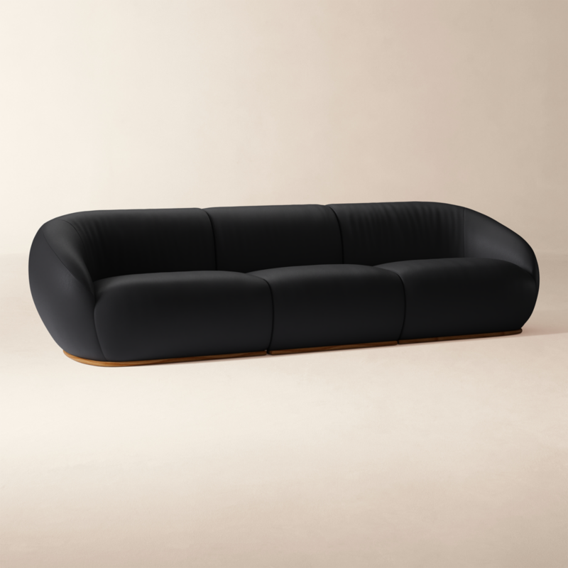 Baza 3-Piece Leather Sectional Sofa by Casa Dean by Swizz Beatz - image 2 of 5