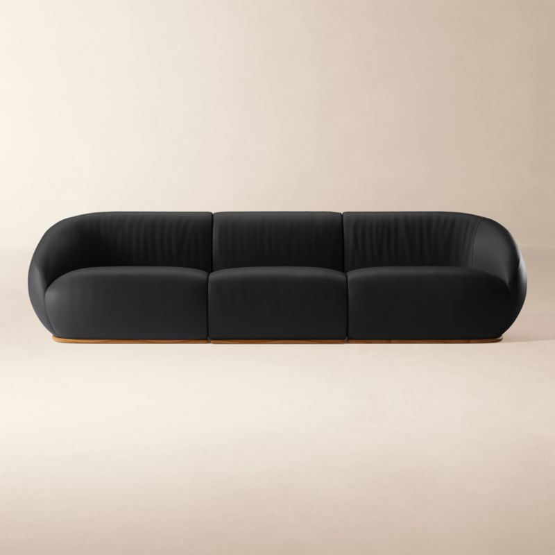 Baza 3-Piece Leather Sectional Sofa by Casa Dean by Swizz Beatz - image 0 of 5