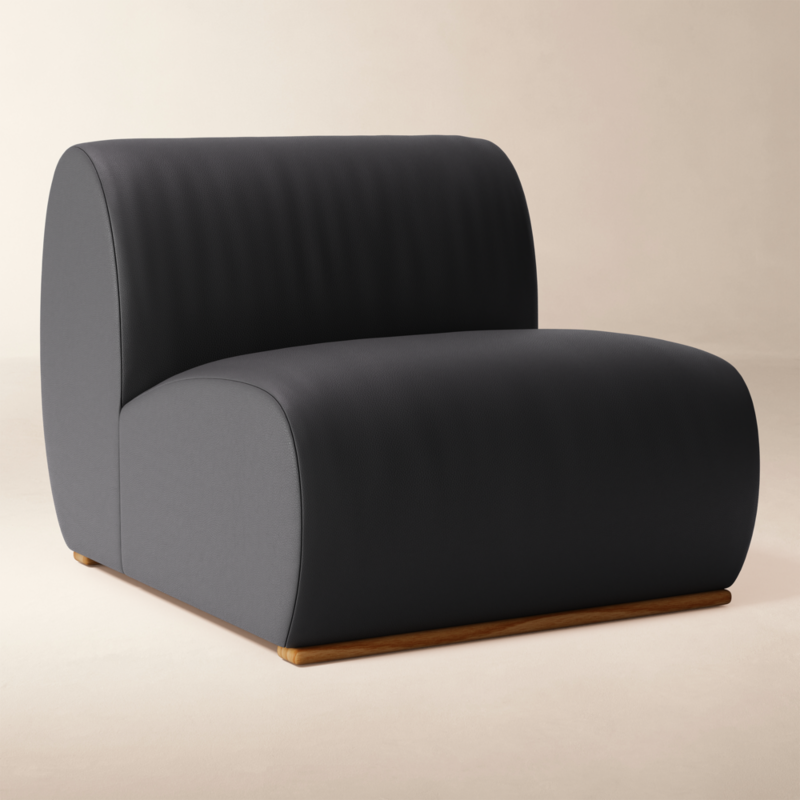 Baza Leather Armless Chair by Casa Dean by Swizz Beatz - image 2 of 5