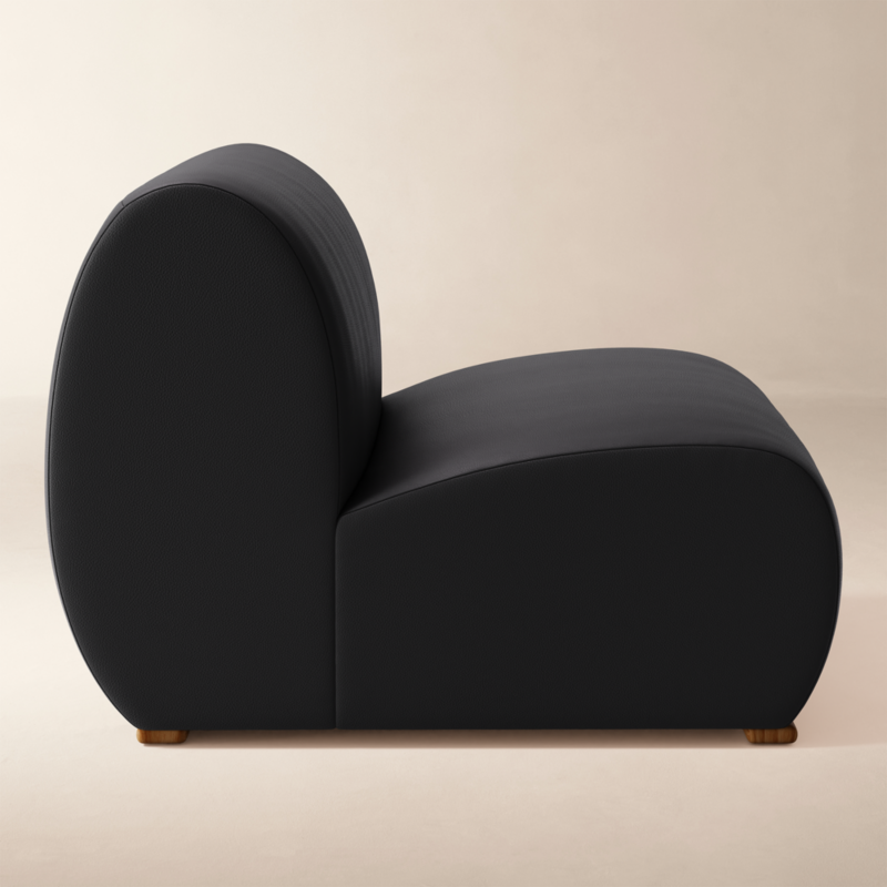 Baza Leather Armless Chair by Casa Dean by Swizz Beatz - image 3 of 5