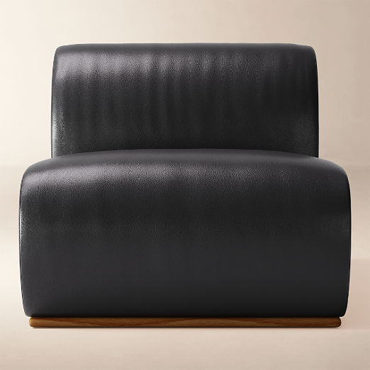 Baza Leather Armless Chair by Casa Dean by Swizz Beatz