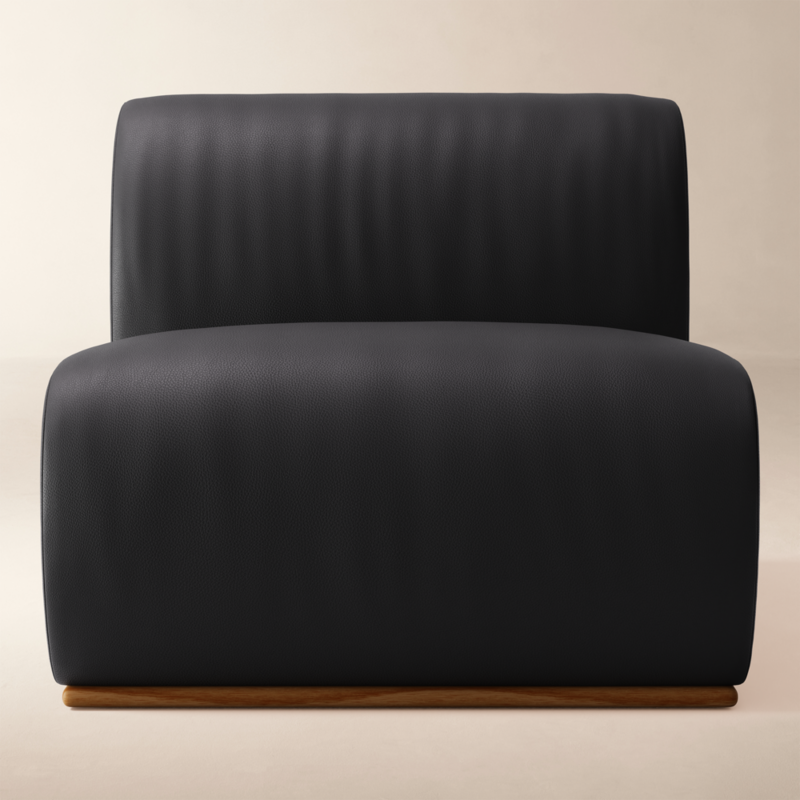 Baza Leather Armless Chair by Casa Dean by Swizz Beatz - image 0 of 5