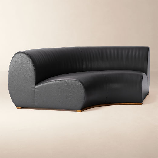 Baza Leather Corner Chair by Casa Dean by Swizz Beatz